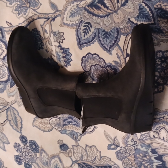 ECCO Women's Wedge Nubuck Leather Bootie Ankle Size 11 EU 42 NEW - Picture 9 of 12